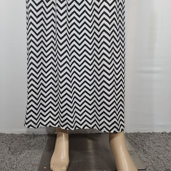 Sugar Lips Green Chevron Maxi Summer Dress - Picture 7 of 9
